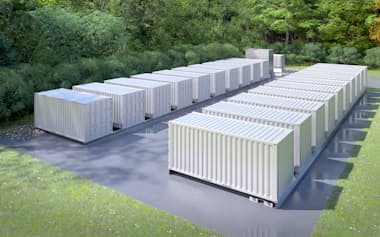 東北電力が宮城県内に所有する遊休地に設置するコンテナ型データセンターのイメージ=ゲットワークス提供