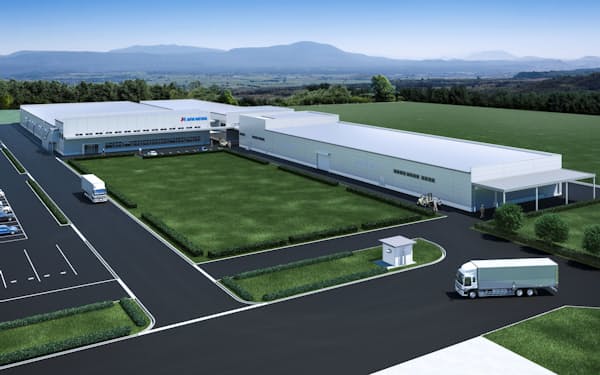 ジャパンマテリアルはTSMC向けの工場などを、熊本県大津町に開設（イメージ）