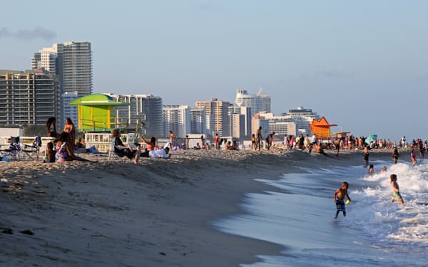 全米８９都市を対象にした調査で、マイアミが首位になった＝ロイター