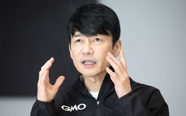 GMOインターネットグループの熊谷正寿会長兼社長 