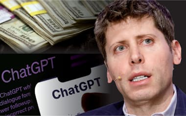 オープンAIのサム・アルトマン最高経営責任者(CEO)=NIKKEI montage/ロイター