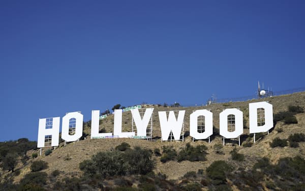 米ロサンゼルスにあるハリウッドの看板（9月29日）=AP
