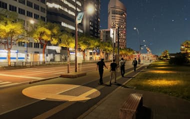高松市は市街地の中央通りのライトアップを計画(イメージ図)