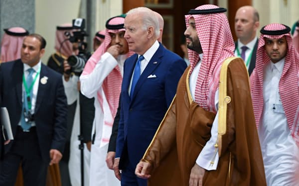 バイデン米大統領は７月にサウジアラビアを訪問した＝ロイター