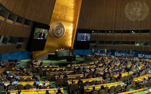 国連総会は10日からウクライナをめぐる特別緊急会合を開いている（国連提供）