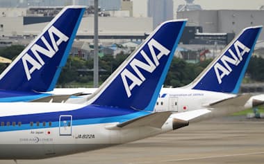 ANAの旅客機(羽田空港)