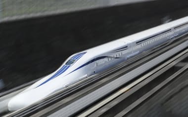 リニア実験線=JR東海提供。