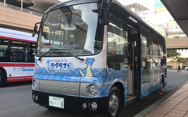 ＪＲ仙台駅前からほぼ20分間隔で運行する仙台都心・循環バス「チョコット」