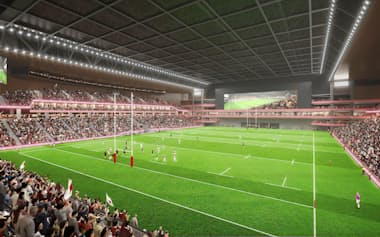 新秩父宮ラグビー場のイメージ図(©秩父宮ラグビー場株式会社)