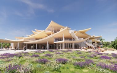 仙台市は音楽ホールと震災伝承拠点の複合施設の建設を予定する=同市提供