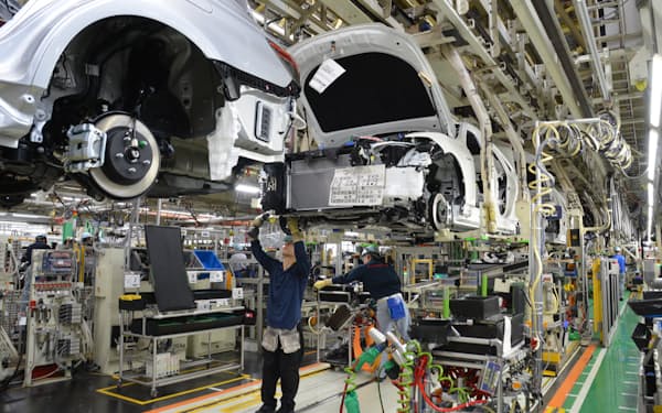 栄豊会の企業はトヨタ車を生産設備などの面から支える（トヨタの元町工場）