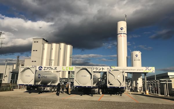 エア・ウォーターの液化バイオメタン製造設備（北海道帯広市）