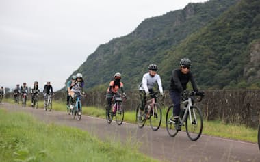 サイクリングイベント「ツール・ド・KISOGAWA」は他県からも参加者が集まった=BLOCK47提供