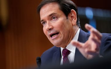 ルビオ米国務長官は上院外交委員会の公聴会に出席した=ロイター