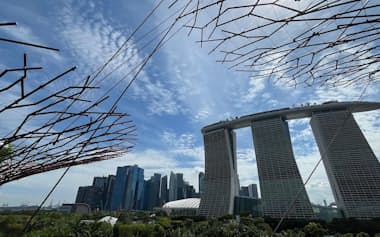 シンガポール中心部の風景