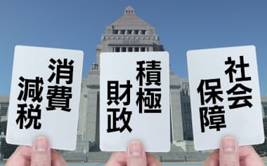 与野党の多くが衆院選公約に消費税減税を掲げる