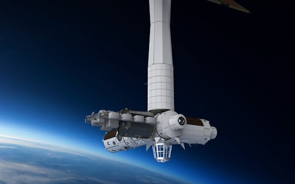 三井物産は民間宇宙ステーションに日本の実験棟をつくる構想をもつ（米アクシオム・スペース提供）