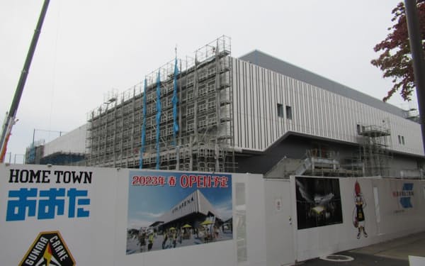 太田市の新市民体育館は2023年4月に完成予定だ（群馬県太田市）