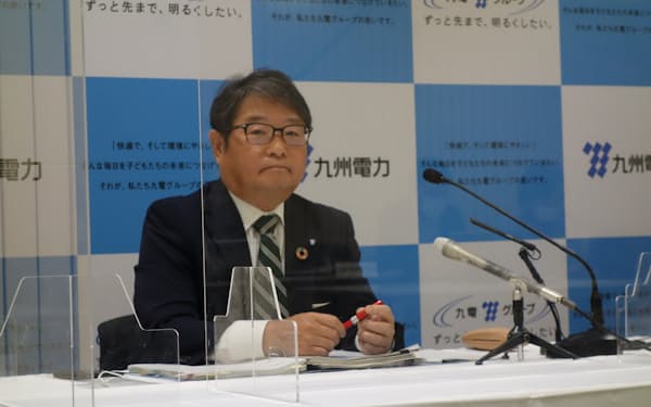 九州電力の池辺和弘社長は、エネルギーの世界では日本も「有事にある」と危機感を示した