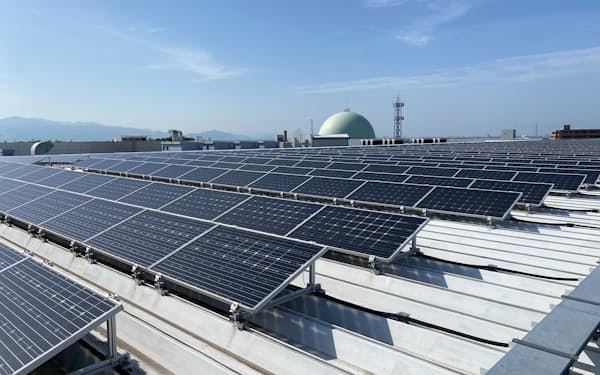 荏原が藤沢事業所（神奈川県藤沢市）に導入している太陽光発電システム