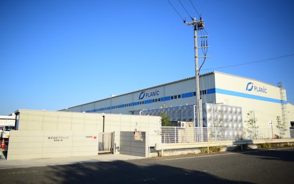 プラニックの国内最大級のプラスチック再生工場（静岡県御前崎市）
