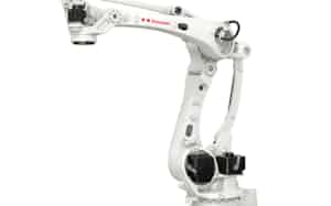 川崎重工のパレット積み用ロボット「CP110L」 川崎重工のパレット積み用ロボット「CP110L」