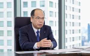 積水化学工業の新社長に就任する清水郁輔氏 積水化学工業の新社長に就任する清水郁輔氏