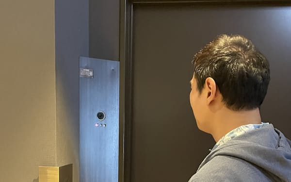 シラハマ　キーテラス　ホテルシーモアでは顔認証で部屋の鍵が解錠する