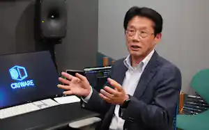 CRI・ミドルウェアの押見正雄社長 CRI・ミドルウェアの押見正雄社長