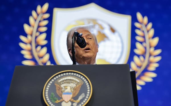 トランプ米大統領(1月のスイス・ダボス会議)=ロイター