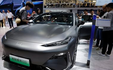 吉利汽車の新エネルギー車「吉利銀河」シリーズ。吉利は先ごろ、米国への進出は「いつ、どこで」の問題だと示唆した=ロイター