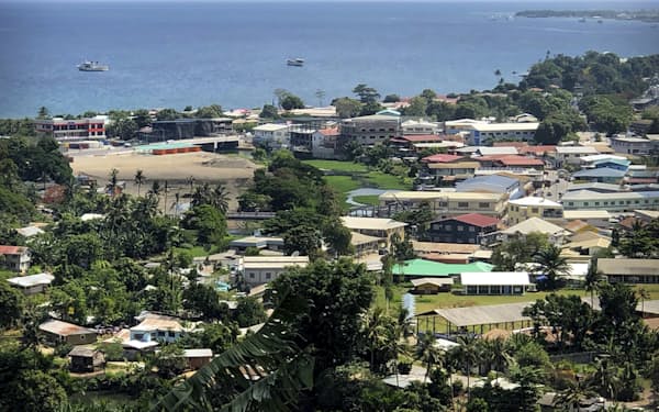 ソロモン諸島の首都ホニアラ（写真は2018年）＝ＡＰ