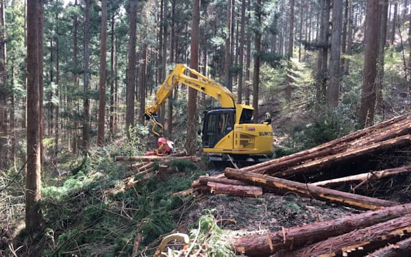 日南町森林組合では集約的に森林管理や林業経営をしていく体制づくりを急ぐ