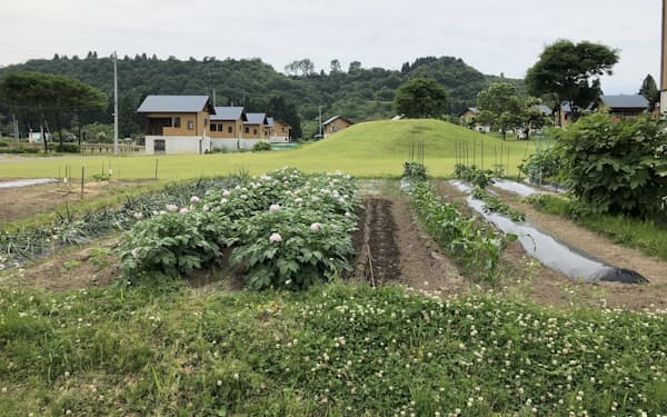新潟県小千谷市の滞在型農業体験施設「おぢやクラインガルテンふれあいの里滞在型農園」(筆者提供)