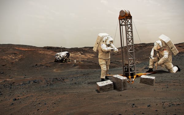 火星の有人探査の実現にはハードルも多い（イメージ、NASA提供）