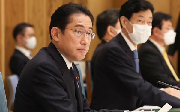 GX実行会議で取りまとめの発言に臨む岸田首相(29日、首相官邸)