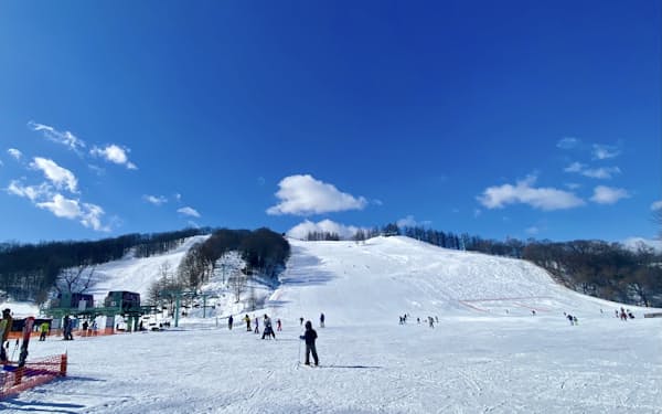 新嵐山スカイパークのスキー場（北海道芽室町）
