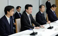循環経済に関する関係閣僚会議で発言する木原官房長官(左から2人目、6日午前、首相官邸)