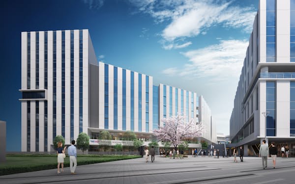 藤田医科大学の医療施設が入居する予定の羽田イノベーションシティ(羽田みらい開発提供)