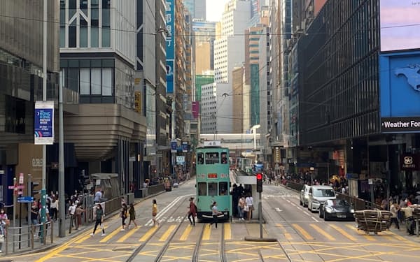 香港はコロナ規制を緩和している（写真は金融街の中環）