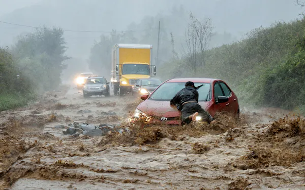激しい気象災害に直面した人々が後に精神疾患になるケースが増えている。(2024年9月に米国ノースカロライナ州で起きた洪水)=ロイター