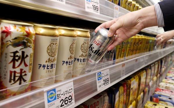 11月のビール系飲料の販売数量には10月の値上げの影響が出た