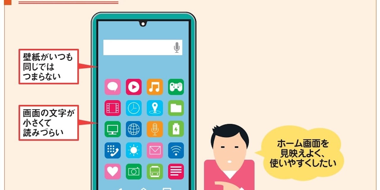 スマホの画面を見やすく 背景色や壁紙が映える設定法 Nikkeiリスキリング スマホの画面を見やすく 背景色や壁紙が映える設定法 Nikkeiリスキリング