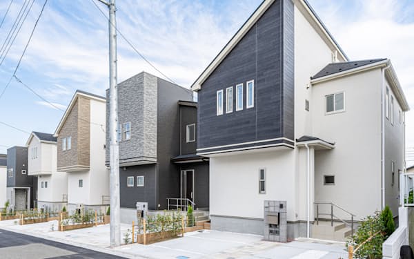 コロナ下で首都圏の新築戸建ての販売価格は上昇が続いている（東栄住宅が神奈川県で発売した新築物件）