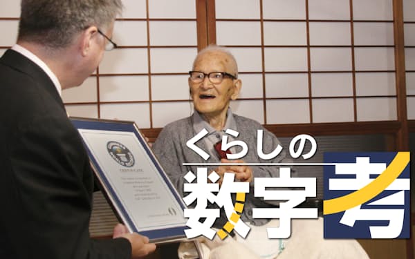 男性の世界最高齢記録（116歳）を持つ故木村次郎右衛門さん＝京都府京丹後市提供