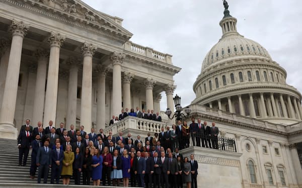 米連邦議会は2023年1月から上下両院で多数派が異なる「ねじれ議会」になる＝ ロイター