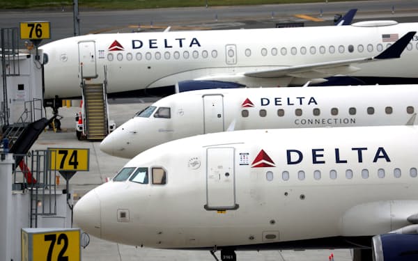 デルタ航空は14日、2023年通期のガイダンスで売上高の大幅増加を予想した＝ロイター