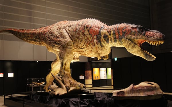 「ティラノサウルス」のロボット＝福井県立恐竜博物館提供