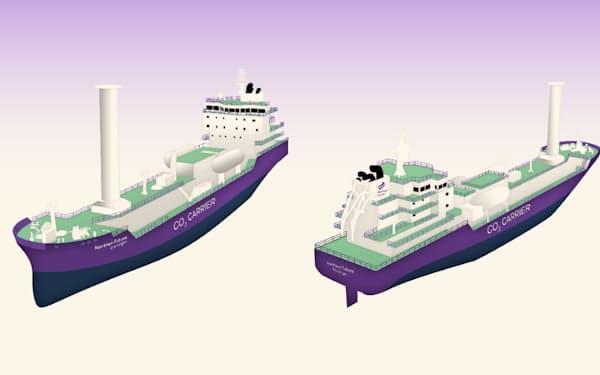プロジェクトに使う液化ＣＯ２輸送船のイメージ（ノーザンライツ提供）