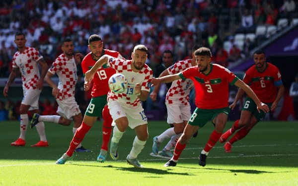 1次リーグのクロアチア―モロッコ戦は0―0の引き分けだった＝ロイター